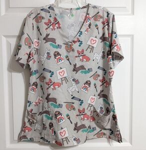 G T Performance Scrub Top